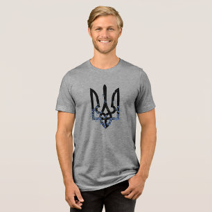 Camiseta Triblenda Gloria a los Héroes. UCRANIA. Tridente. 