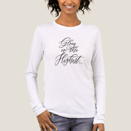 Camiseta Triblenda Glory in the Highest Holiday Christmas