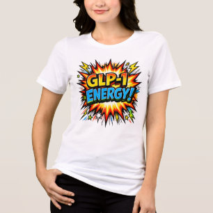 Camiseta Triblenda GLP-1 Energía Cómic Arte Pop