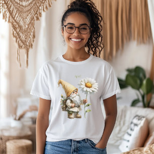 Camiseta Triblenda Gnome del Jardín Personalizado de los Meses de Nac