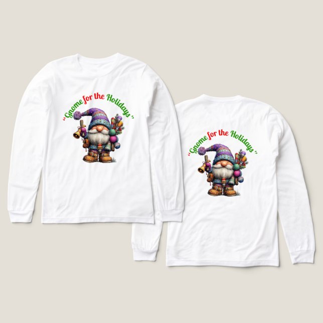 Camiseta Triblenda Gnome For The Holidays (Diseño frontal y trasero)