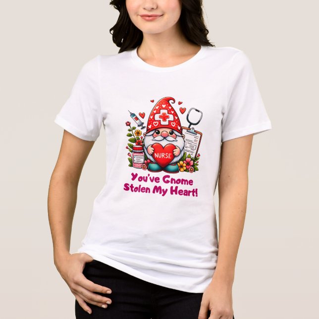 Camiseta Triblenda Gnome Valentines, Valentine Retro (Anverso)