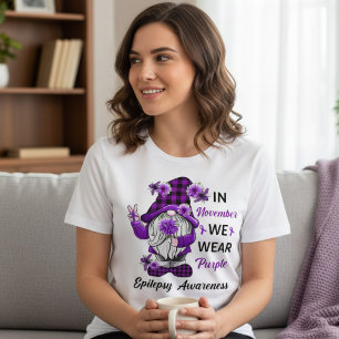 Camiseta Triblenda Gnomo de Conciencia sobre Epilepsia de Noviembre