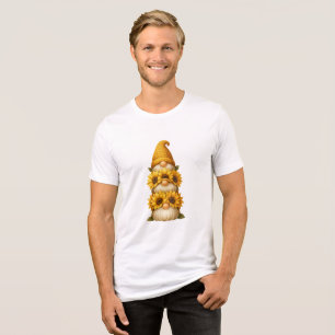 Camiseta Triblenda Gnomo de Girasol Sonrisas Ocultas Bajo el Dorado
