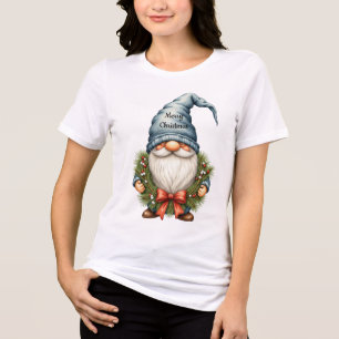 Camiseta Triblenda Gnomo de Navidad personalizado
