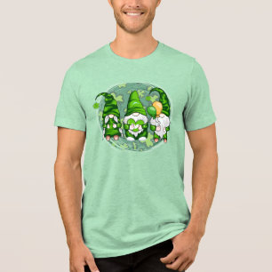 Camiseta Triblenda Gnomos del trébol del día de San Patricio-54989