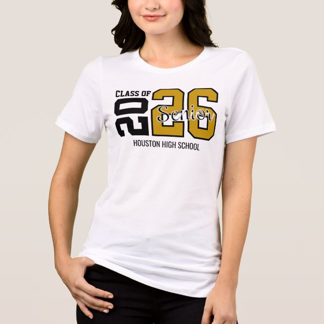Camiseta Triblenda Gold Congrats Graduation  (Anverso)
