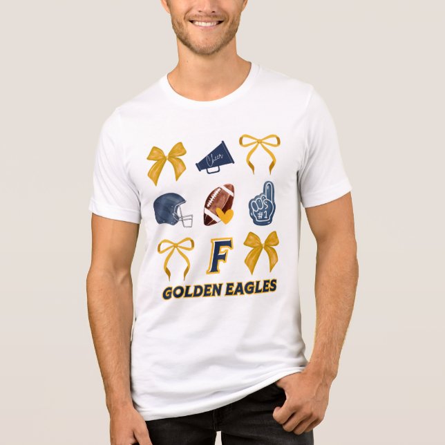 Camiseta Triblenda Golden Eagle Bow Tee (Anverso)