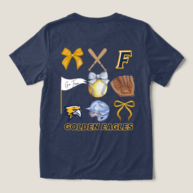Camiseta Triblenda Golden Eagles Softball Spirit Shirt  (Diseño Reverso )