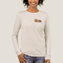 Camiseta Triblenda Golden Retriever y Beagle Mejores Amigos para mamá