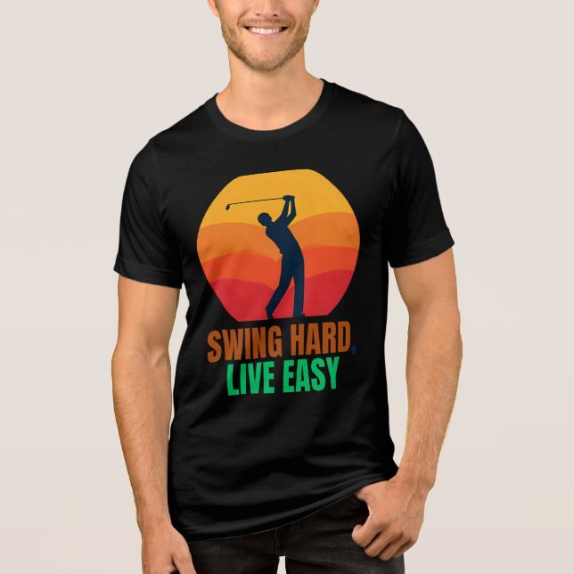 CAMISETA TRIBLENDA GOLF MOTIVATIVO FÁCIL DE TRANSMISIÓN (Anverso)