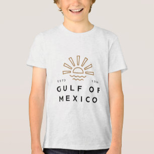 Camiseta Triblenda Golfo De México Estados Unidos Bandera Estadounide