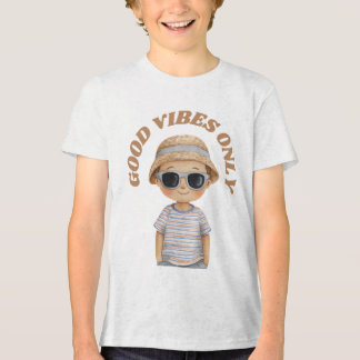 Camiseta Triblenda Good Vibes Only – Cute Positive Illustration