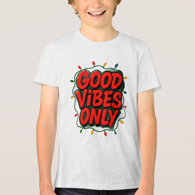 Camiseta Triblenda Good Vibes Only Graphic (Anverso)