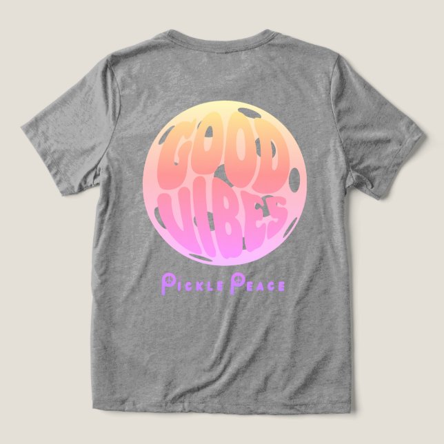 Camiseta Triblenda Good Vibes Pastels (Diseño Reverso )