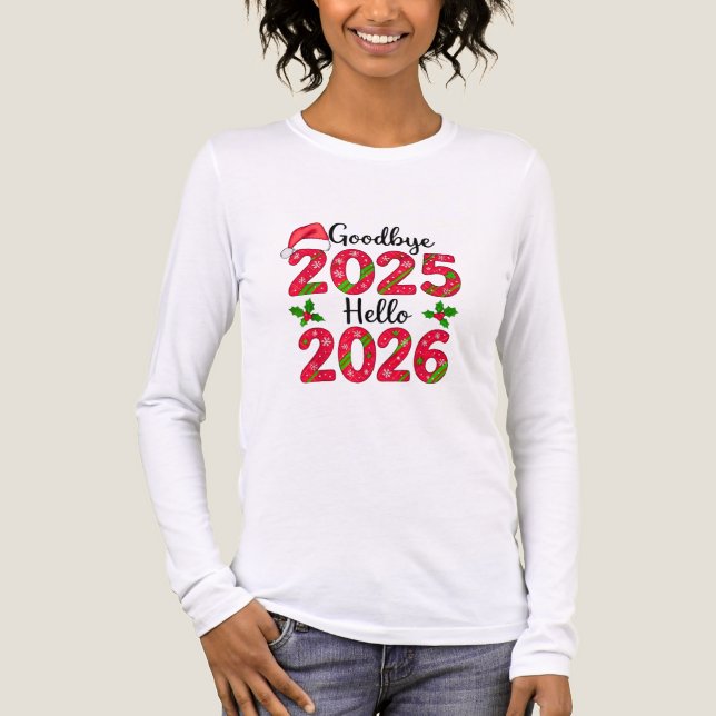 Camiseta Triblenda Goodbye 2025 Hello 2026 Happy New Year T-Shirt (Anverso)