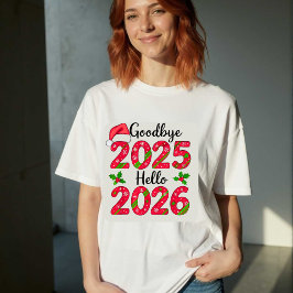 Camiseta Triblenda Goodbye 2025 Hello 2026 Happy New Year T-Shirt