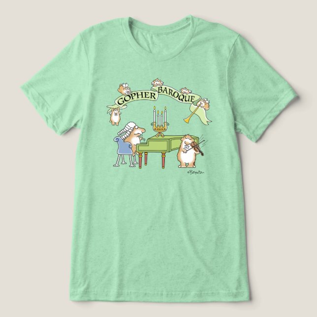 Camiseta Triblenda GOPHER BAROQUE por Sandra Boynton T-Shirt (Diseño delantero )