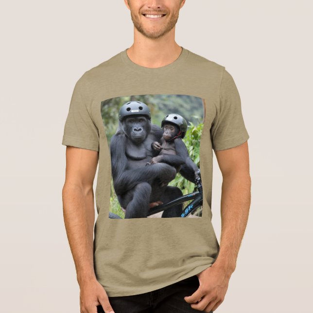 Camiseta Triblenda Gorila e hijo (Anverso)