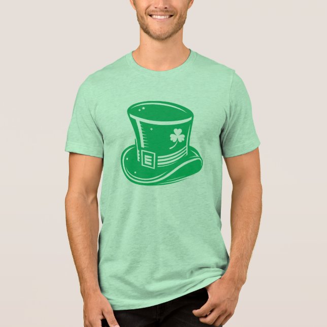 Camiseta Triblenda Gorra del Día de San Patricio (Anverso)