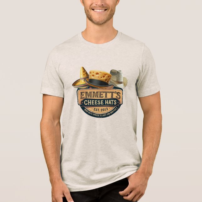 Camiseta Triblenda Gorras de Queso de Emmett (Logo Falso) (Anverso)