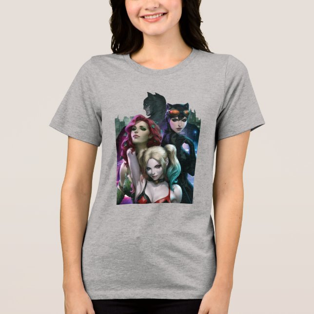 Camiseta Triblenda Gotham City Sirens #1000 Comic Cover Variant (Anverso)