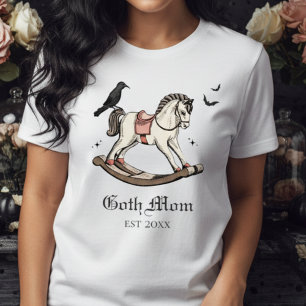 Camiseta Triblenda Gótico Mom Pink Victorian Rocking Horse