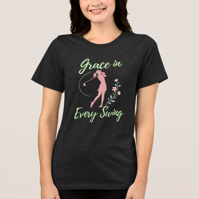 Camiseta Triblenda Grace en el golf femenino de Swing (Anverso)