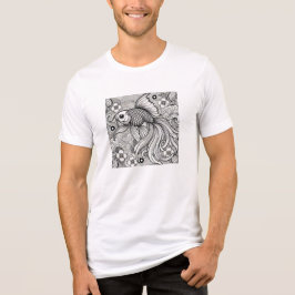 Camiseta Triblenda Graceful Goldfish – Japanese Modern Art