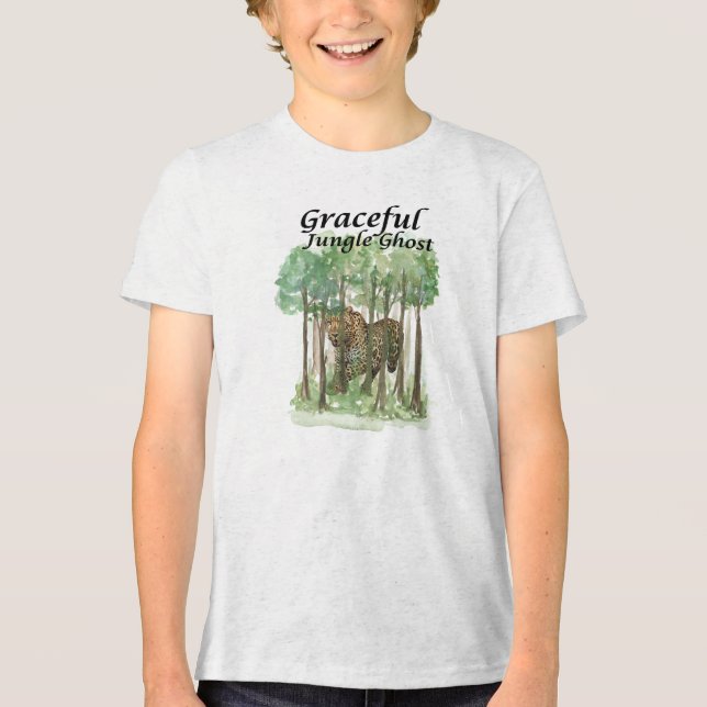 Camiseta Triblenda Graceful Jungle Leopard (Anverso)