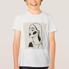Camiseta Triblenda Gracia y elegancia del retrato de una noble mujer