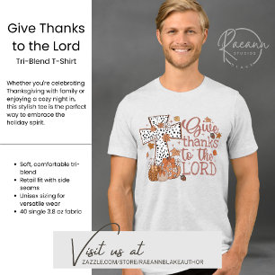 Camiseta Triblenda "Gracias al Señor", camiseta masculina de triple m