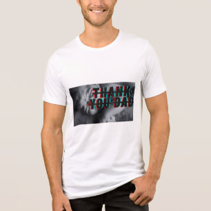 Camiseta Triblenda Gracias Papá Diseño Retro Nacimiento de Niño Gli
