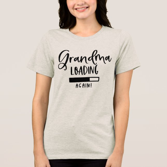 Camiseta Triblenda Graciosa Abuela cargando de nuevo el arte de la pa (Anverso)