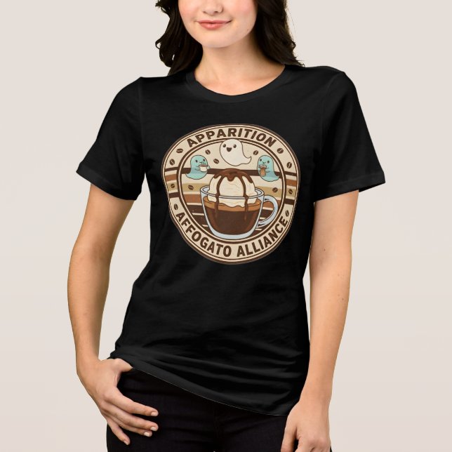 Camiseta Triblenda Graciosa aparición del café fantasma T-Shirt Affog (Anverso)