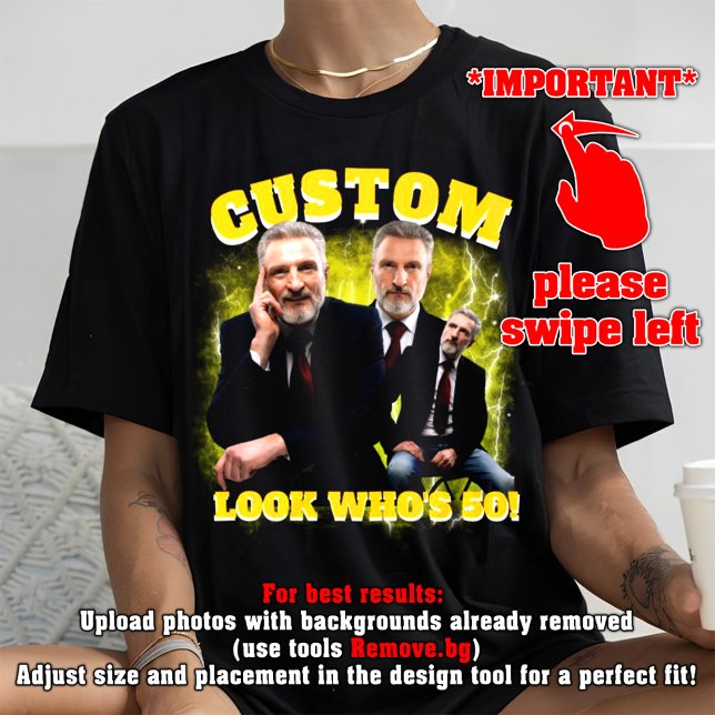 Camiseta Triblenda Graciosa camiseta de cumpleaños número 50, mira qu (Subido por el creador)