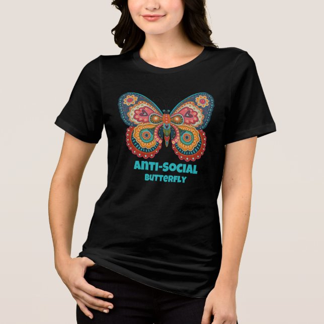 Camiseta Triblenda Graciosa inespiritualidad anti-mariposa social (Anverso)