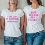 Camiseta Triblenda Graciosa soltera Bridesmaid<br><div class="desc">Gracioso humor con fotos de soltera</div>
