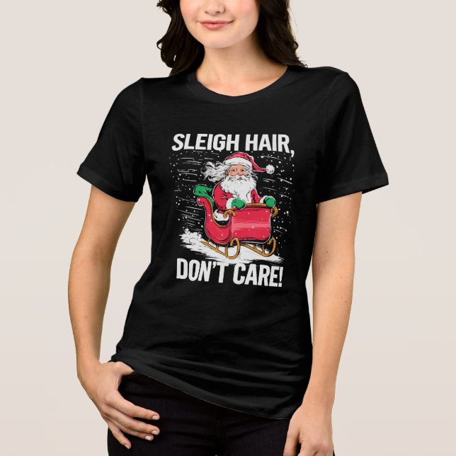 Camiseta Triblenda Gracioso cabello de Sleigh no le importan las Navi (Anverso)