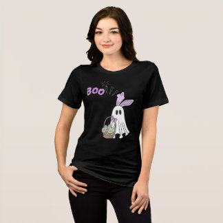 Camiseta Triblenda Gracioso Fantasma De Pascua Cute Halloween Cesta D
