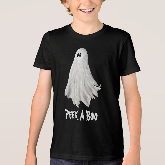Camiseta Triblenda Gracioso Fantasma Del Pasado Dibujo De Halloween (Anverso)