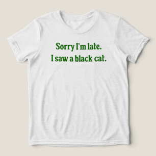 Camiseta Triblenda Gracioso gato negro