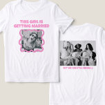 Camiseta Triblenda Gracioso humor con fotos de soltera<br><div class="desc">Gracioso humor con fotos de soltera</div>