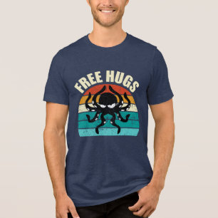 Camiseta Triblenda Gracioso Octopus Abrazos gratis Humor Cephalopod
