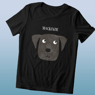 Camiseta Triblenda Gracioso perro recuperador de labrador negro perso