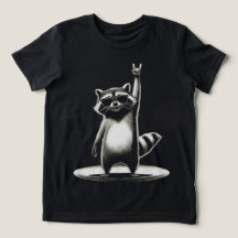 Gracioso regalo animal | Estrella de rock raccoon 