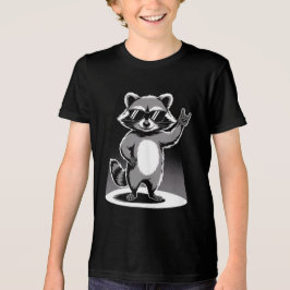 Camiseta Triblenda Gracioso regalo animal | Estrella de rock raccoon 