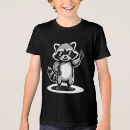 Camiseta Triblenda Gracioso regalo animal | Estrella de rock raccoon 