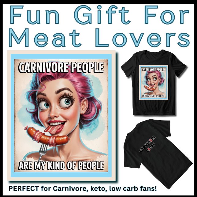 Camiseta Triblenda Gracioso regalo de Carnivore para mujeres Bacon Sa (Fun Gift for Meat Lovers. Perfect for carnivore, keto, low carb fans!)