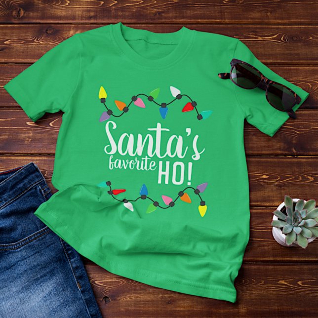 Camiseta Triblenda Gracioso Santa Claus Helper Xmas String Lights (Subido por el creador)